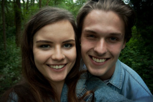 cute young smiling couple